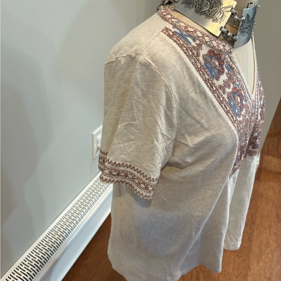 Pure Jill Embroidered Tee - Picture 3 of 7